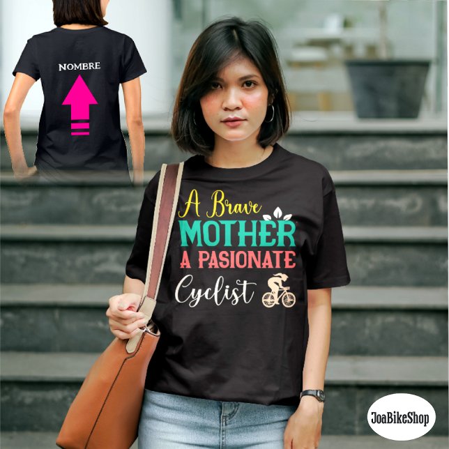  Personalizada para la MAMA Ciclista Apasionada T Shirt (Skapare uppladdad)