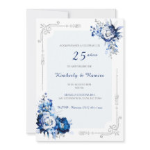 Personalizadas plata 25 años estilo vintage
