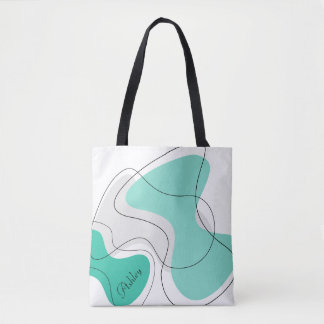 Personalizd Abstract Tote Bags Tygkasse