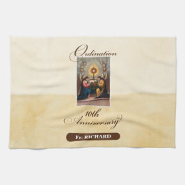 Personalize, 10:e ordination-årsdagen Änglar Kökshandduk