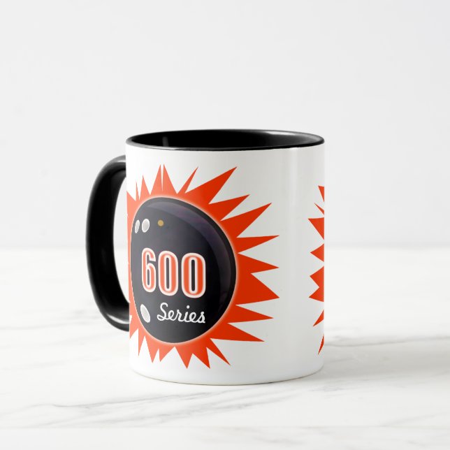 Personalize 600 Bowling Series, Boll Graphic Art. Mugg (Framsida vänster)