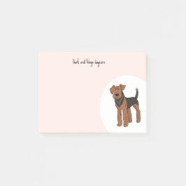 Personalize Airedale Terrier Post-it Block