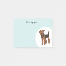 Personalize Airedale Terrier Post-it Block