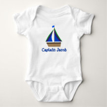 Personalize Baby Namn, Nautical Infant Bodydräkt