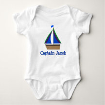 Personalize Baby Namn, Nautical Infant Bodydräkt