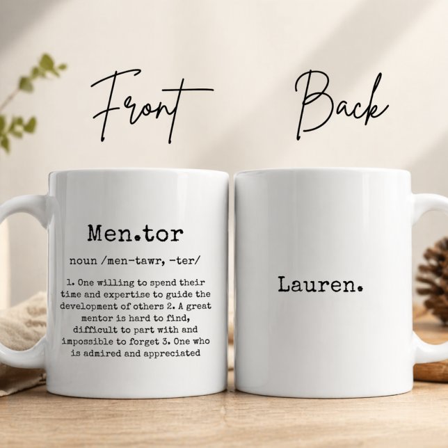 Personalize Best Mentor Ever Custom Thank You Gift Kaffemugg (Skapare uppladdad)