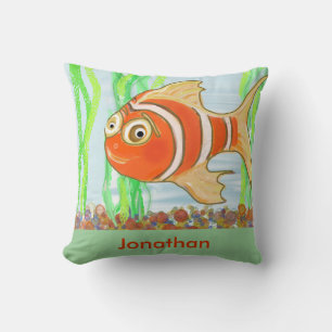 Personalize Boy's Bedroom Pillow Kudde