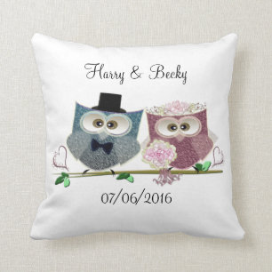 Personalize Bröllop Memento Pillow Kudde