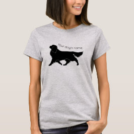 Personalize Cavalier Kung Charles Silhouette T Shirt