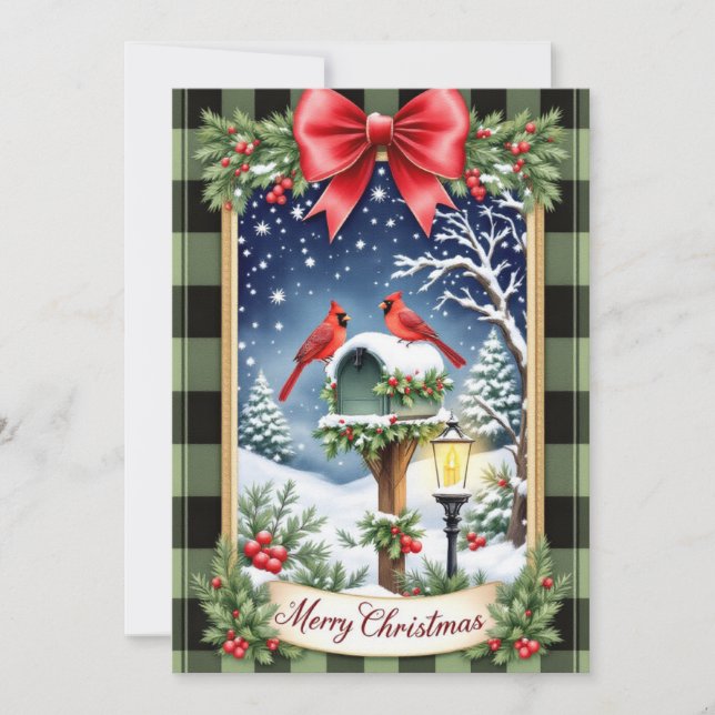Personalize Christmas Card for Friends and Family Julkort (Framsida)