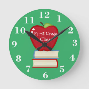 Personalize Classroom Rund Klocka
