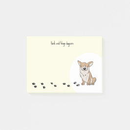 Personalize Corgi Post-it Block