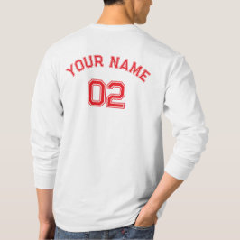 Personalize Create Player Name Number Man Mens  T Shirt