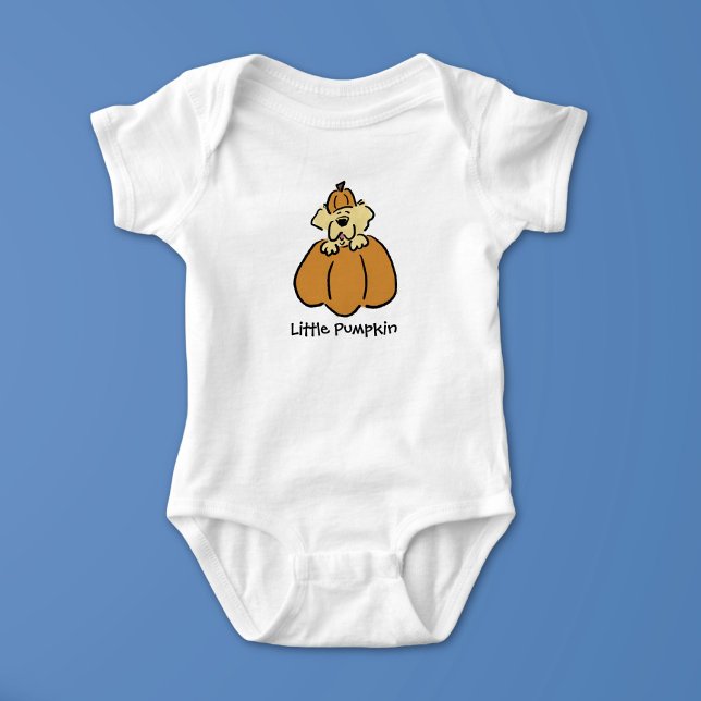 Personalize Cute Little Pumpkin Puppy T Shirt (Skapare uppladdad)