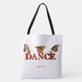 Personalize Dance sign with butterflies  Tygkasse