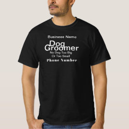 Personalize Dog Groomer Entrepreneur  T Shirt