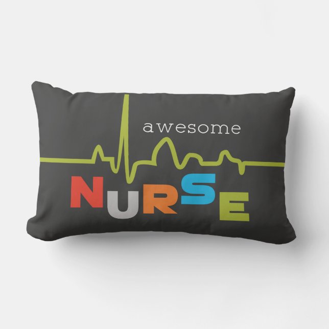 Personalize, Fantastisk Nurse på sjuksköterskedage Lumbarkudde (Framsida)