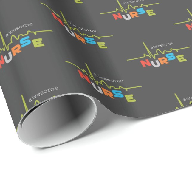 Personalize, Fantastisk Nurse på sjuksköterskedage Presentpapper (Rullad Hörn)
