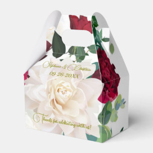 Personalize Flowers Ro Peony Dahlia Bröllop Presentaskar