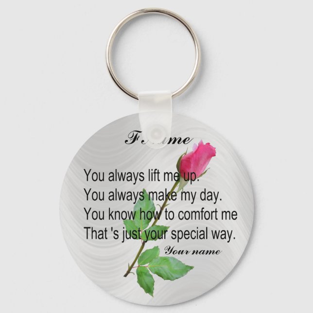 PERSONALIZE FRIEND-KEYCHAIN NYCKELRING (Framsida)