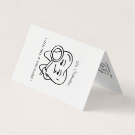 Personalize Funny Dentist Tooth business card Kort