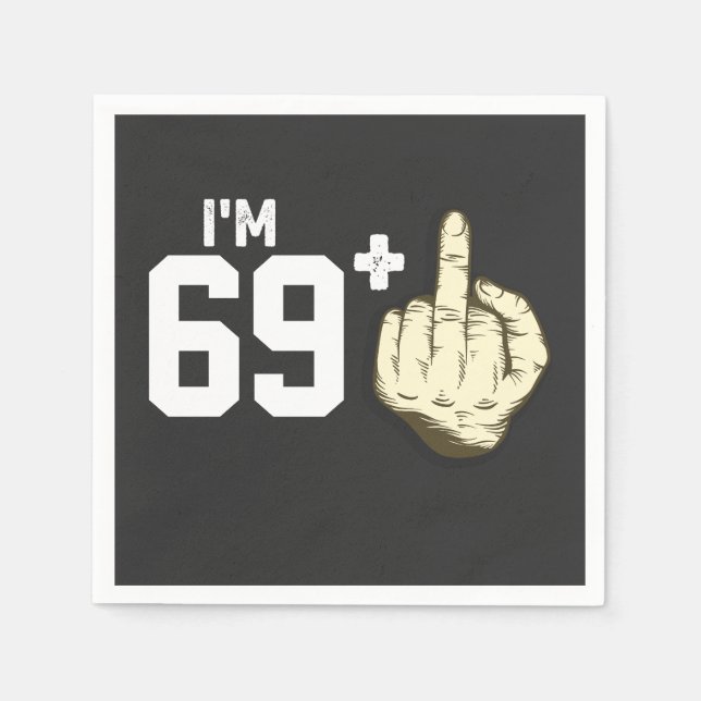 Personalize Funny Finger Costume Birthday Pappersservett (Framsidan)