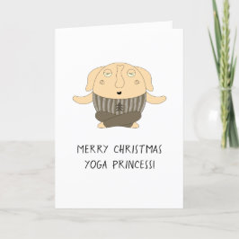 Personalize Funny Yogi Buddha Elephant jul Helgkort