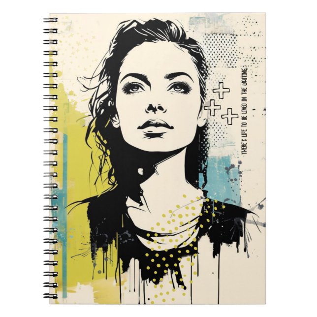 PERSONALIZE: Gatukonst - Väntar | Anteckningsbok (Framsidan)