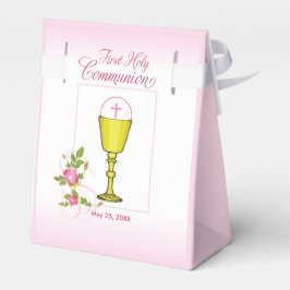 Personalize Girl Namn Rosa First Heliga Communion Presentaskar