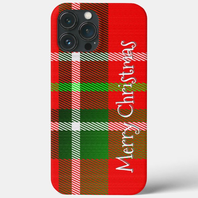 Personalize "God jul" Tartan Play Mönster (Baksida)