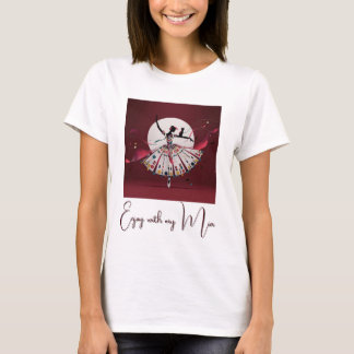 personalize image & Text woman t-shirt