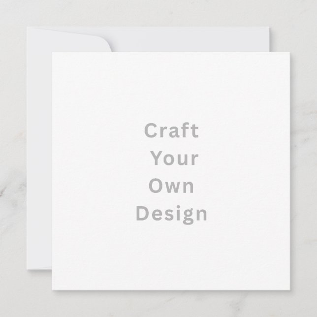 Personalize Invitation, Size: 5.25" x 5.25 White  (Framsida)