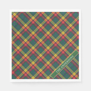 Personalize Klan Buchanan Tartan Play Pappersservett