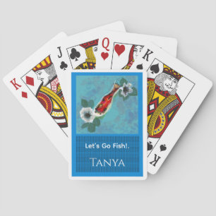 Personalize Let's Go Fish Namn Spelkort
