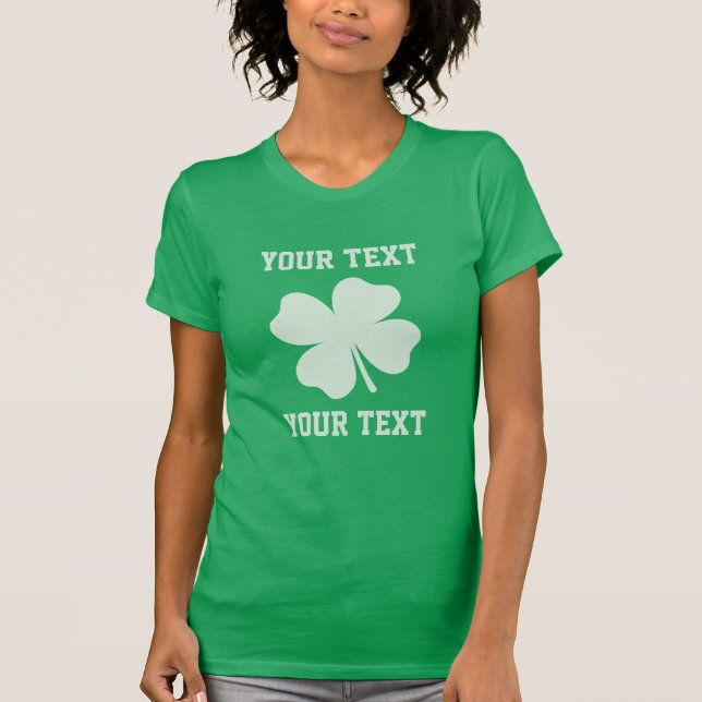 Personalize Lucky Shamrock Tee (Framsida)