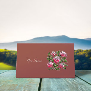 Personalize Namn - Marsala Ro Visitkort