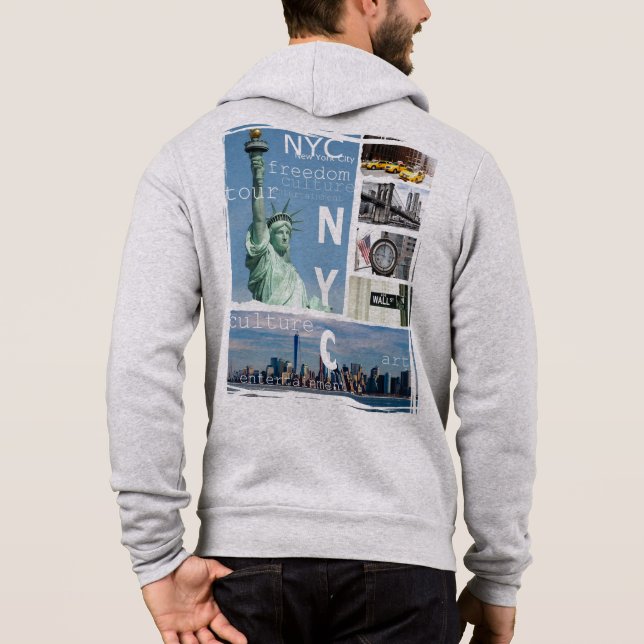 Personalize New York City Liberty Statue Nyc T Shirt (Baksida)