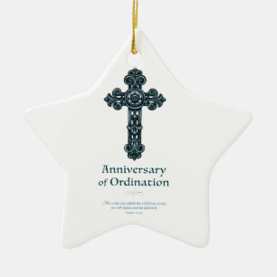 Personalize, Ordination-jubileum Priest, Kor Julgransprydnad Keramik
