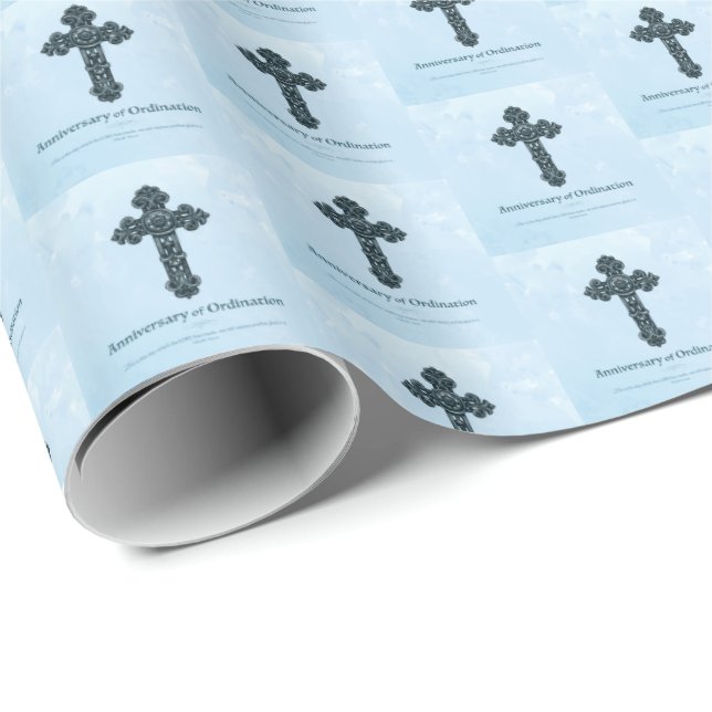 Personalize, Ordination-jubileum Priest, Kor Presentpapper (Rullad Hörn)