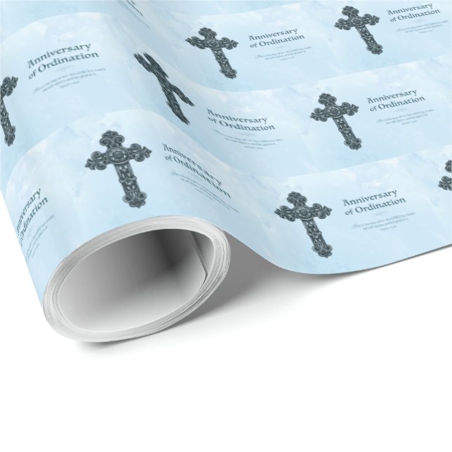 Personalize, Ordination-jubileum Priest, Kor Presentpapper (Rullad Hörn)