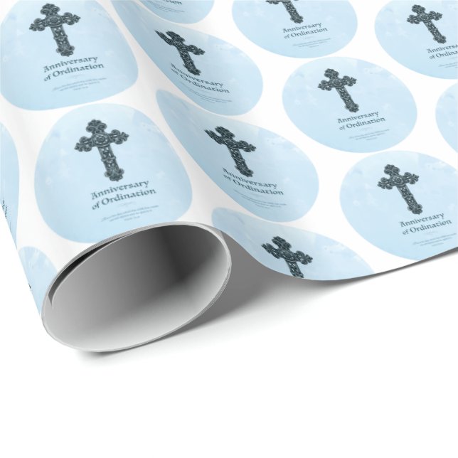Personalize, Ordination-jubileum Priest, Kor Presentpapper (Rullad Hörn)