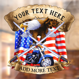 Personalize Patriotic Motorcle Biker USA Eagle