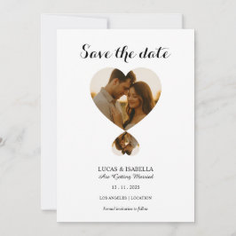 Personalize Photo save the date card Inbjudningar