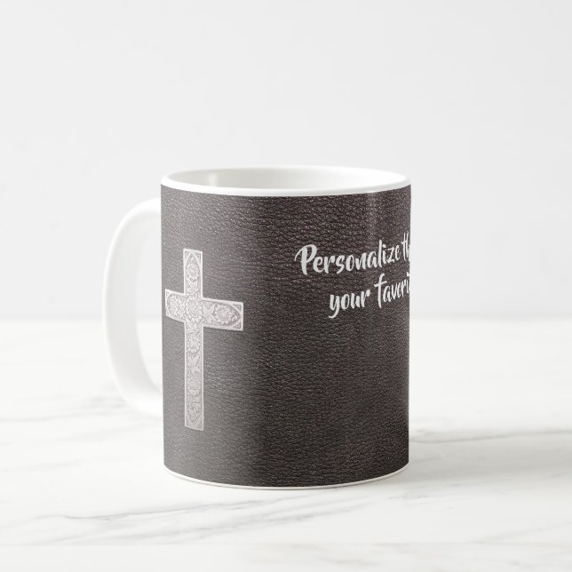 Personalize Psalm Verse Christian Metall Kor Kaffemugg (Framsida vänster)