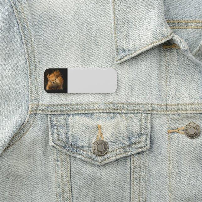 Personalize Red Squirrel Animal Namn bricka Namnbricka (På plats)