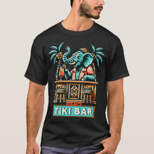 Personalize Retro Elephant Tiki Pub T Shirt