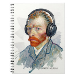 PERSONALIZE Rocking Vincent Portrait Notebook Anteckningsbok