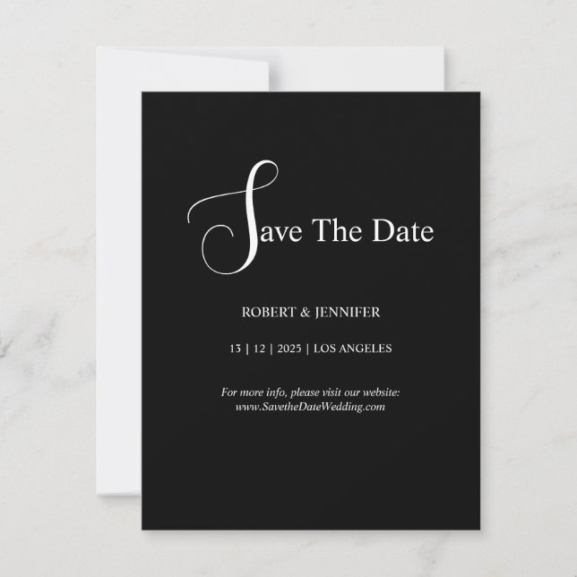 Personalize  save the date cards inbjudningar (Framsida)