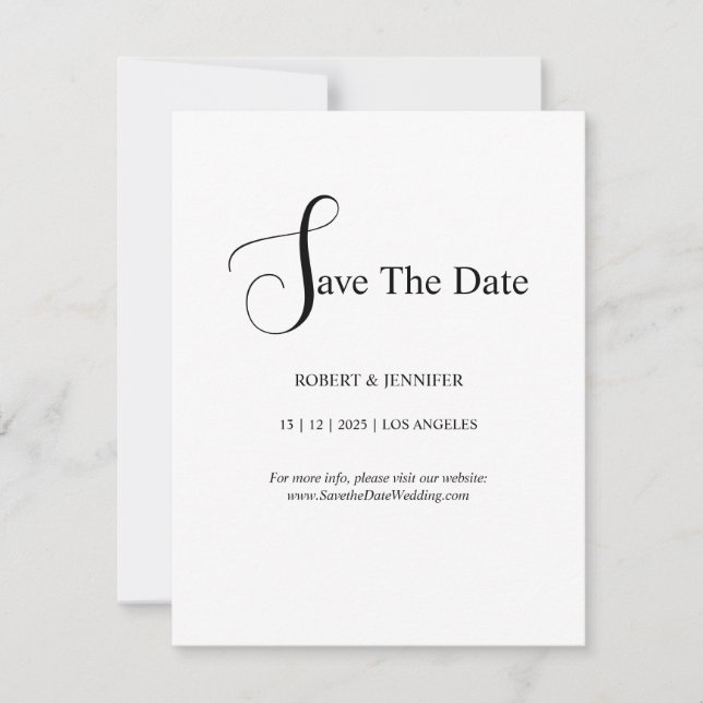 Personalize  save the date cards inbjudningar (Framsida)