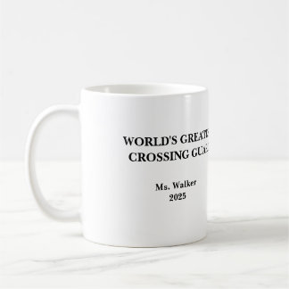 Personalize School Crossing Guard Kaffemugg